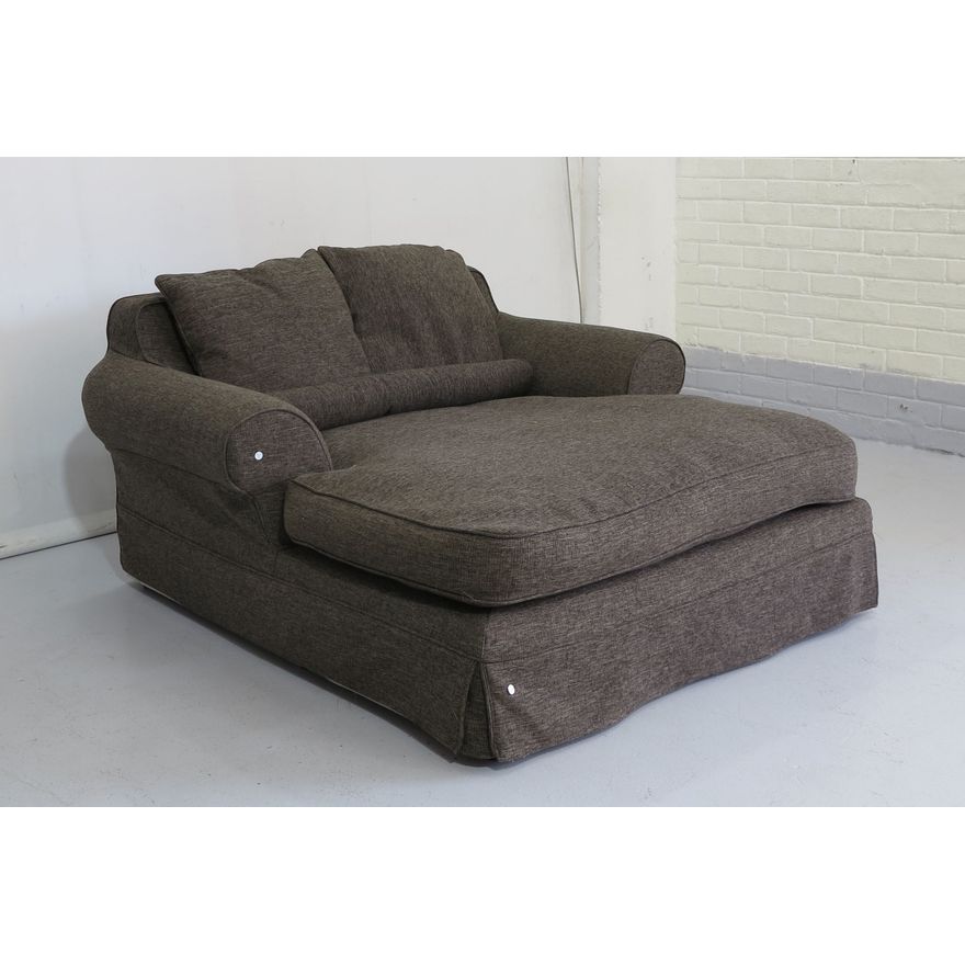 LARGE UPHOLSTERED LOUNGE CHAIR