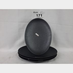 MAXWELL WILLIAMS - 30CM CAVIAR OVAL PLATTER - SET OF 4 -