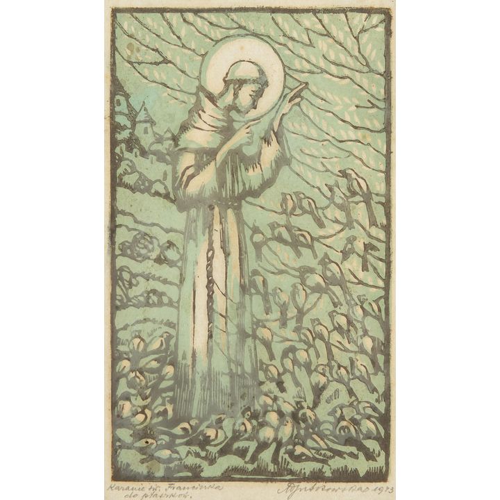 MN | Kazanie Św. Franciszka do ptaków, 1943 r.