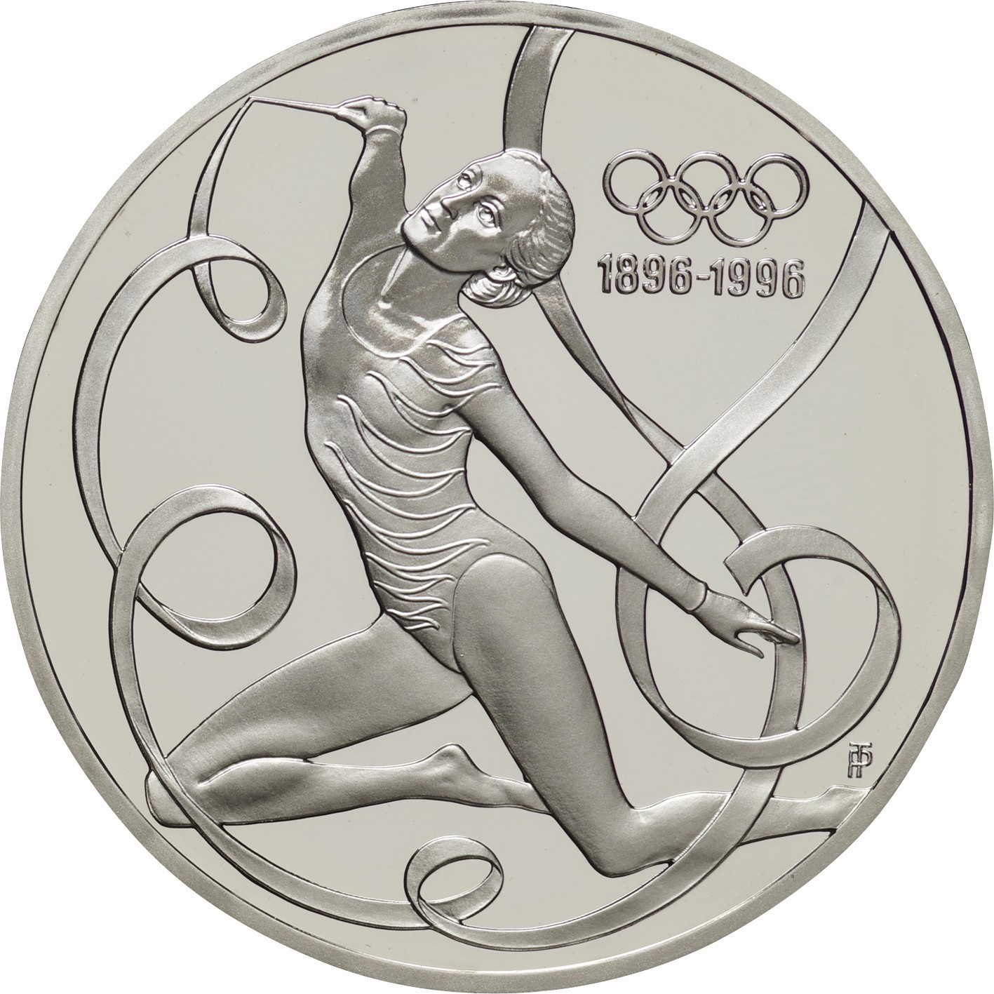 オリンピック100周年 (1)新体操 (2)スキー 200シリング銀貨 保証書付 