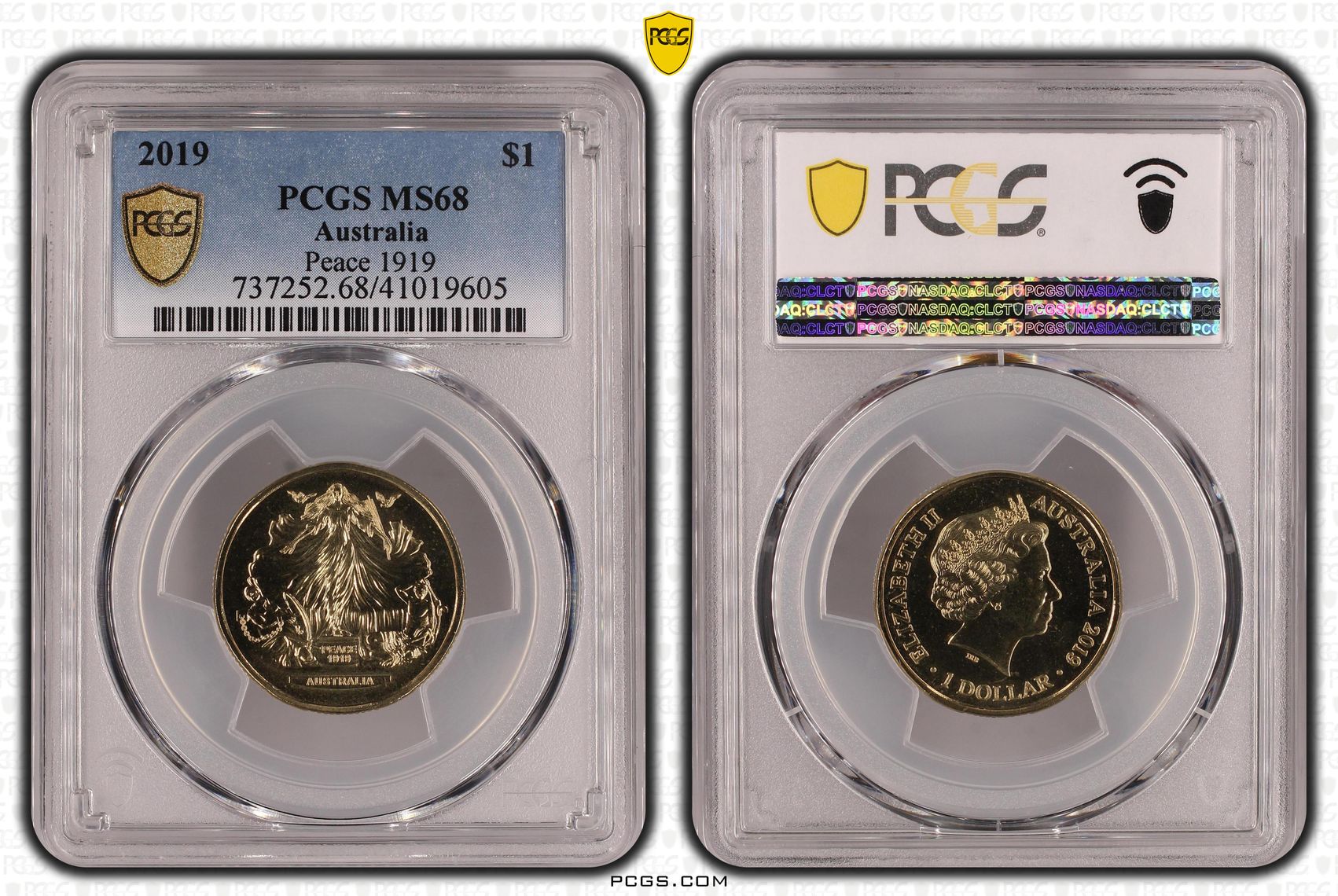 Elizabeth II, One Dollar, 2019, MS68
