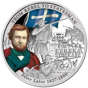 2014 Niue Peter Lalor Silver Proof $1 Coin