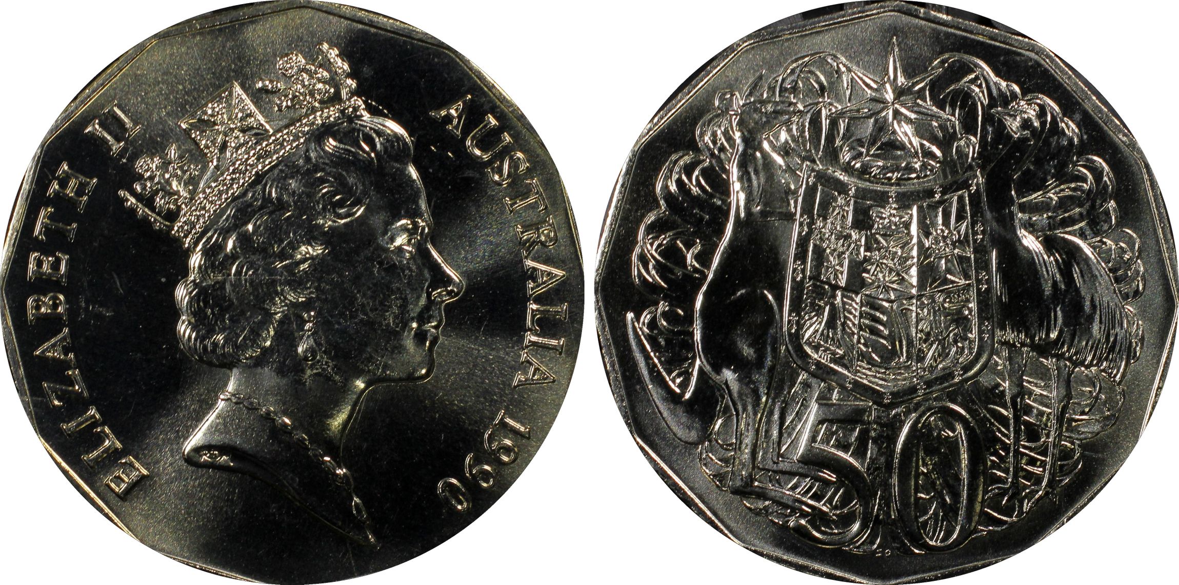 , Fifty Cent, 1990, PCGS MS66