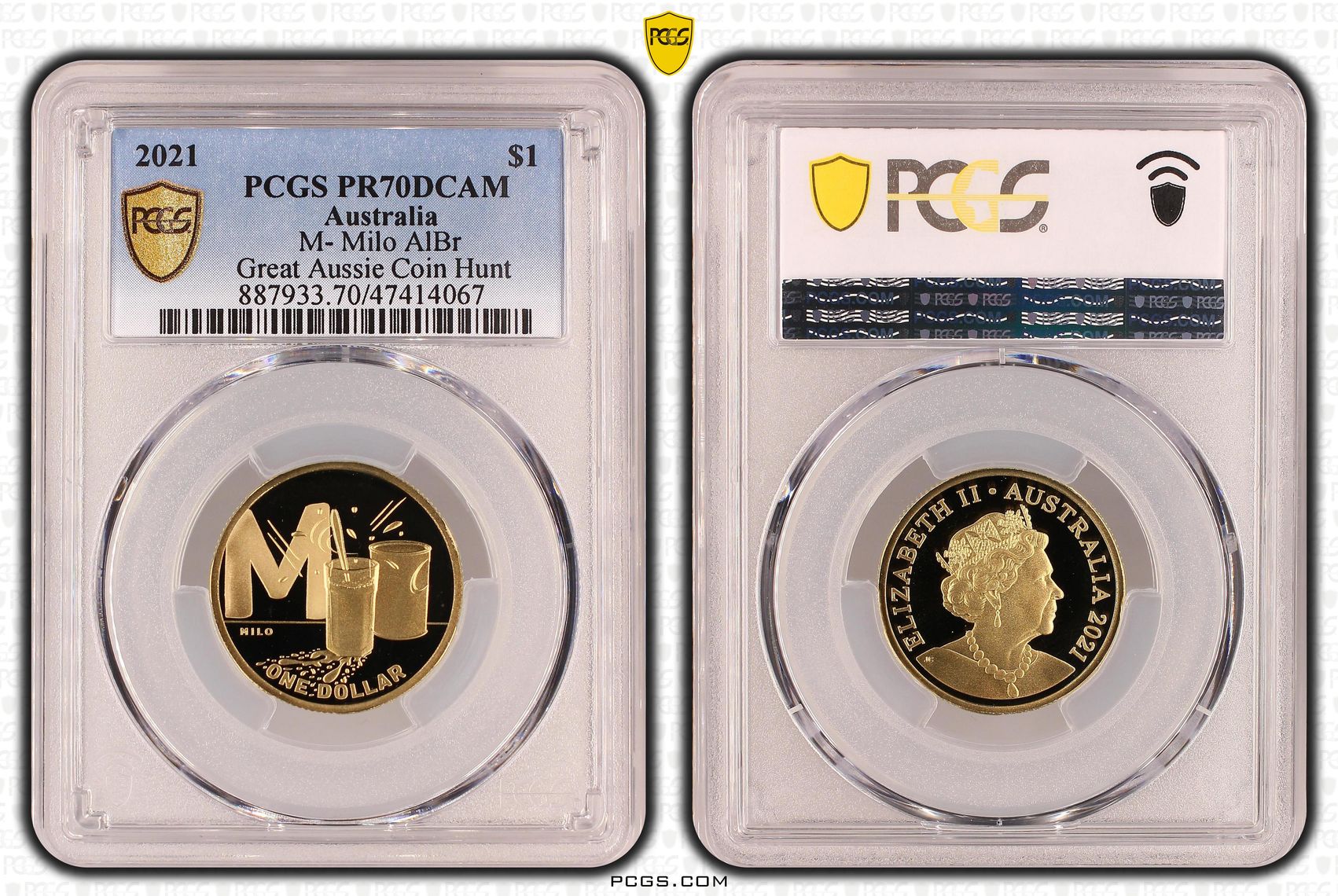 Elizabeth II, M- Milo AlBr, Pop 20/0, One Dollar, 2021, PCGS PR70DCAM