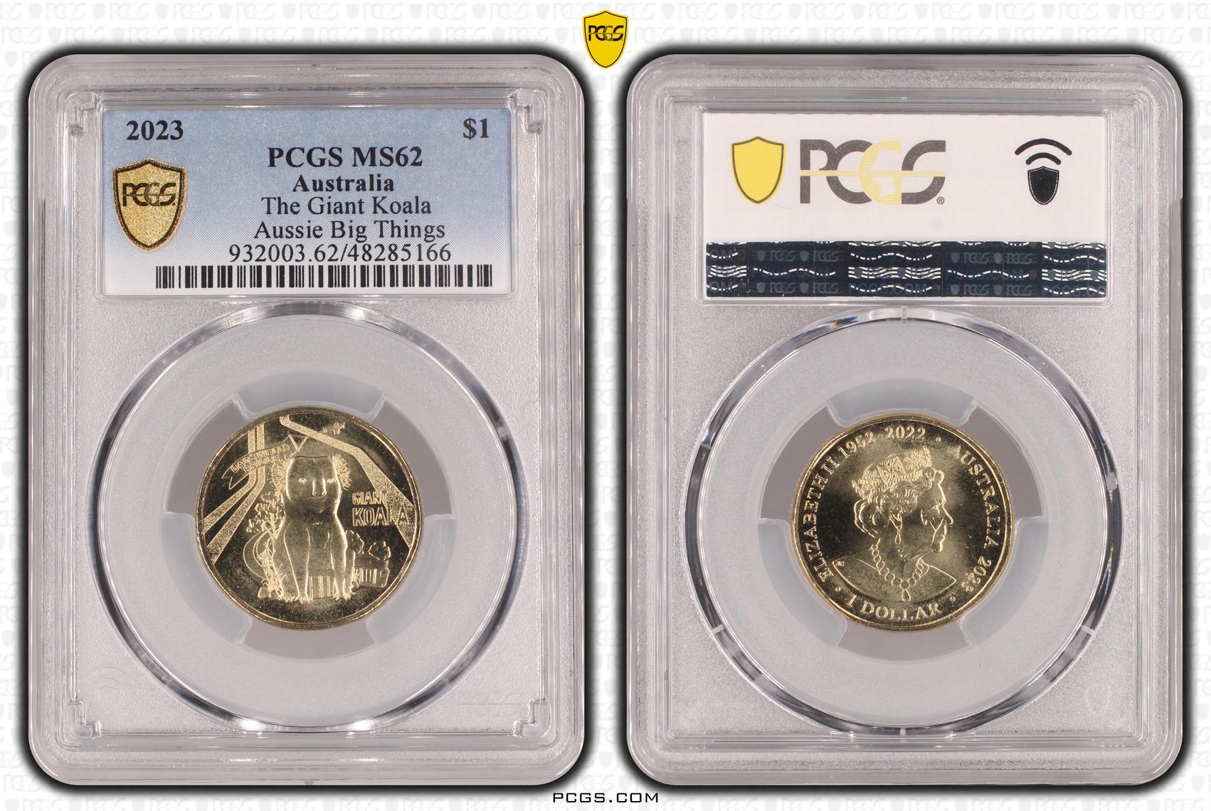 The Giant Koala Aussie Big Things , One Dollar, 2023, PCGS MS62