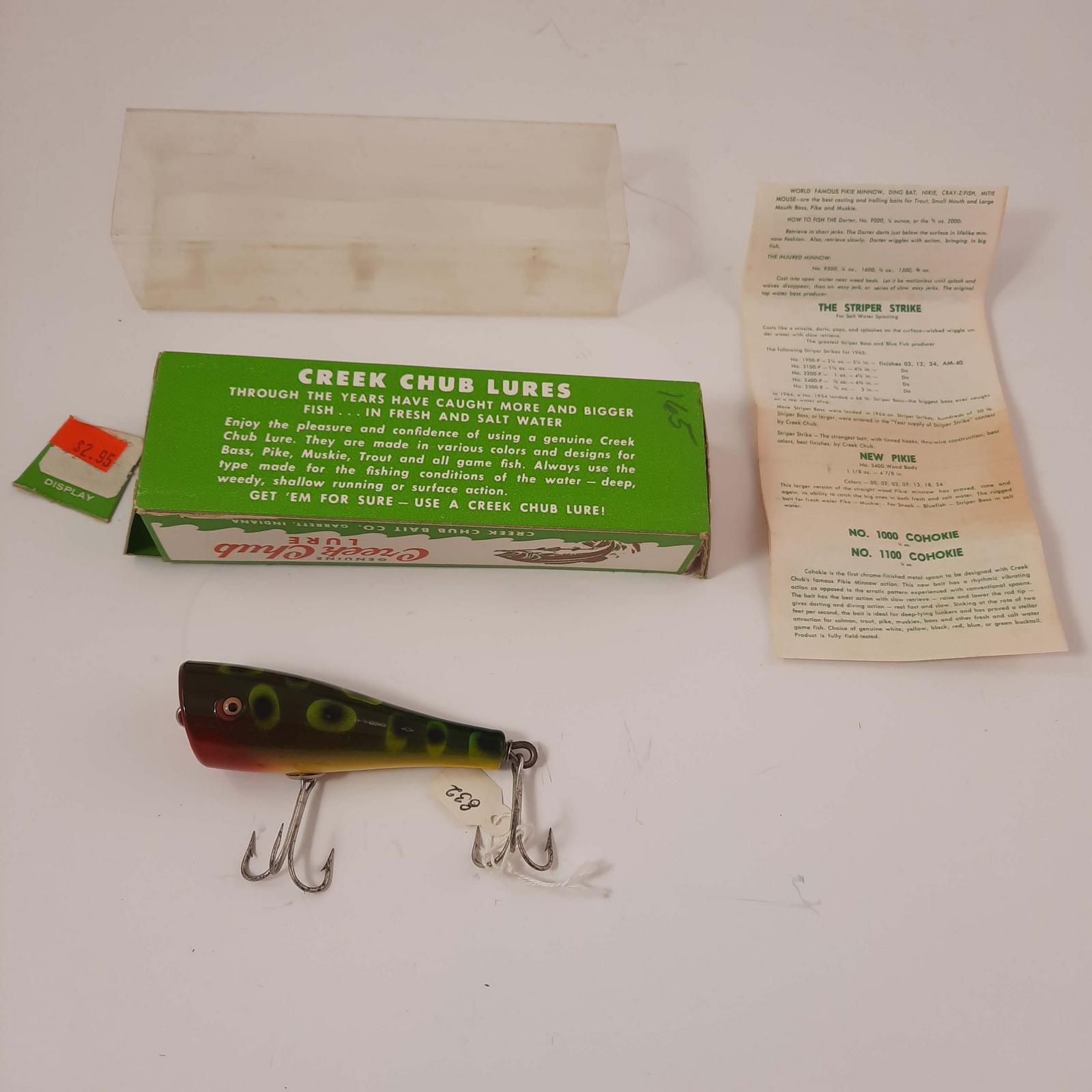 Creek Chub Plunker with box/lid and paperwork