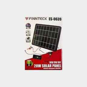 FINNTECK MONO SOLAR PANEL 20W CHARGING STATION - 52055/3404