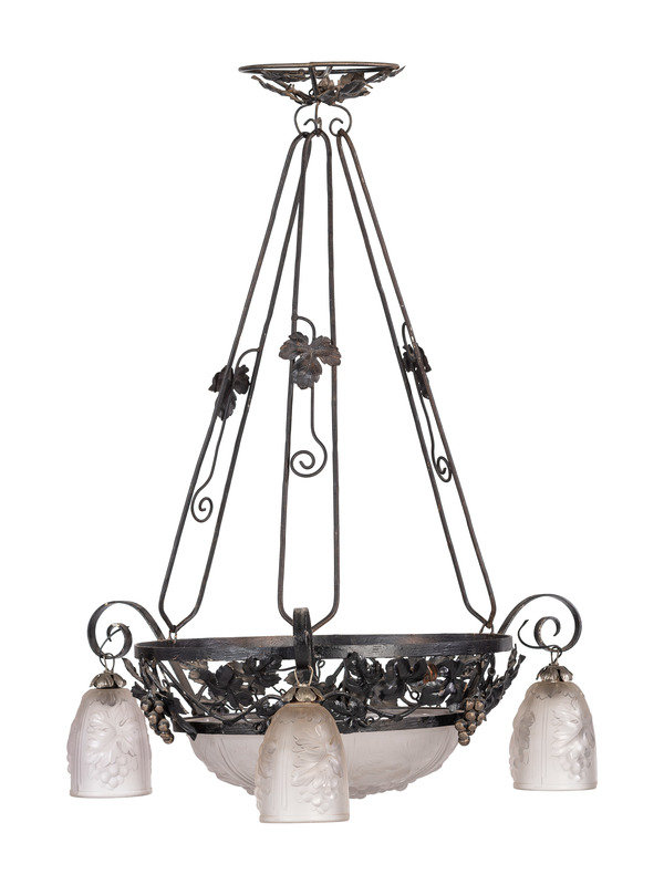 Manner of Muller Frères
French, Early 20th Century
Chandelier