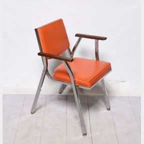 Mid Century Modern MCM Samsonite "Orange" Armchair