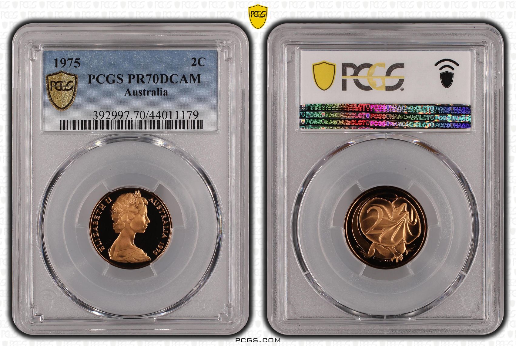 1975 Australia Two Cent, 2c PCGS - PR70DCAM POP 6/0 -179