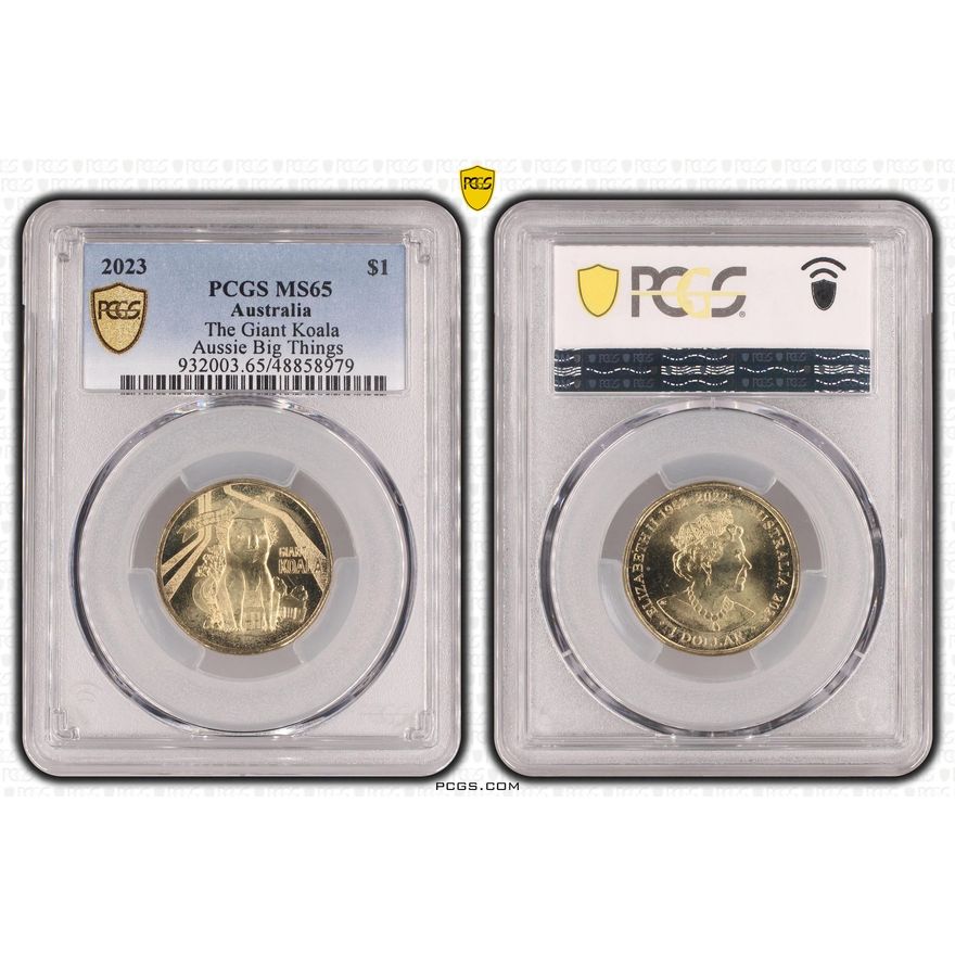 The Giant Koala Aussie Big Things, One Dollar, 2023, PCGS MS65