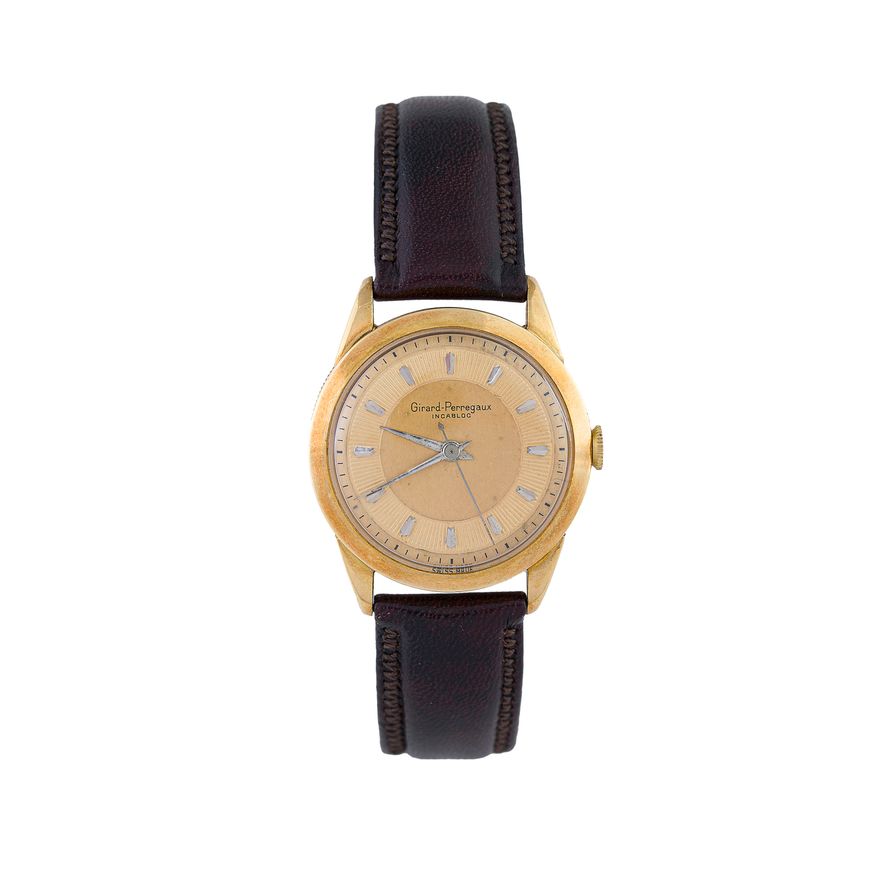 Zegarek naręczny męski, Girard Perregaux, model Incabloc, Szwajcaria, 2 poł. XX w.