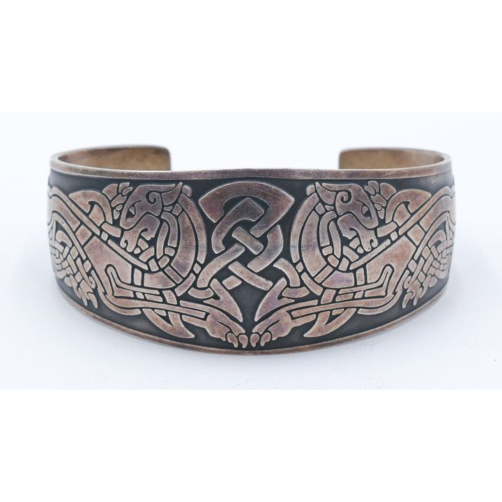 Metal Arts Sterling Celtic Cuff Bracelet 2.5'' - 52 Grams