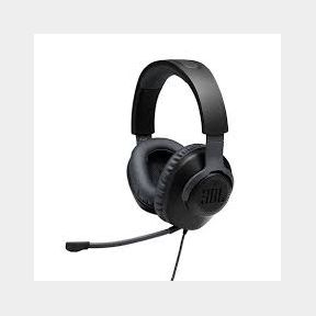JBL Quantum 100 Wired Over-Ear Gaming Headset With Detachable Mic - Black-50584/95 B4(S7)