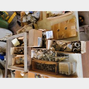 Large assortemnt of electricval parts, clips, other