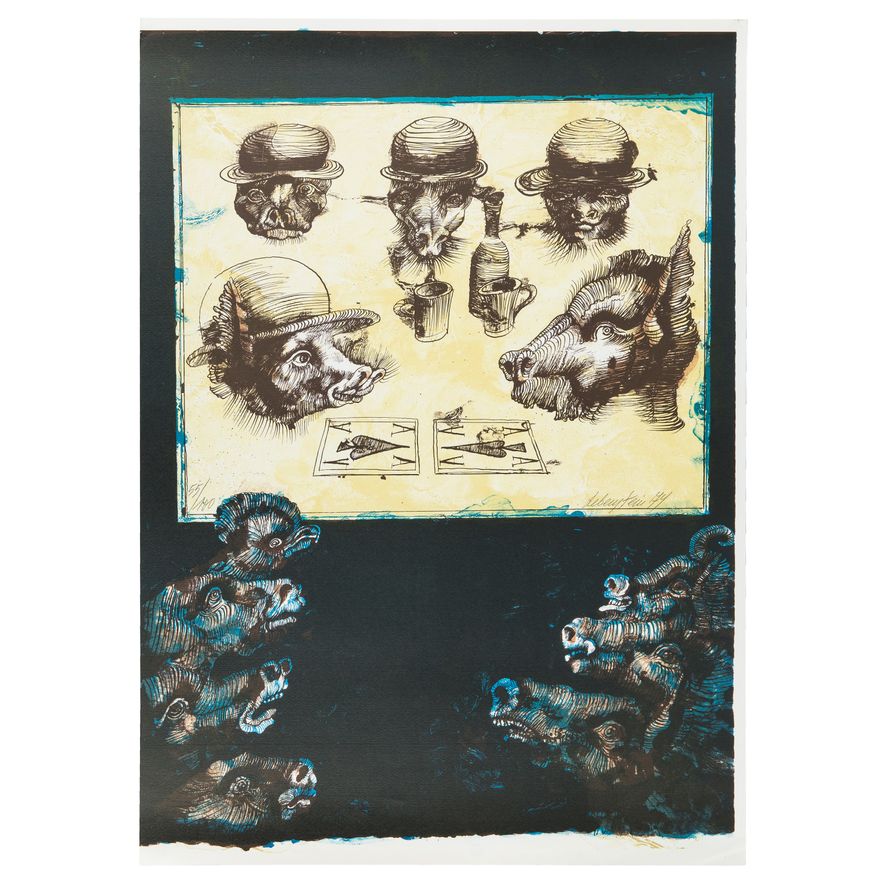 Jan Lebenstein | Folwark zwierzęcy, 1974 r.