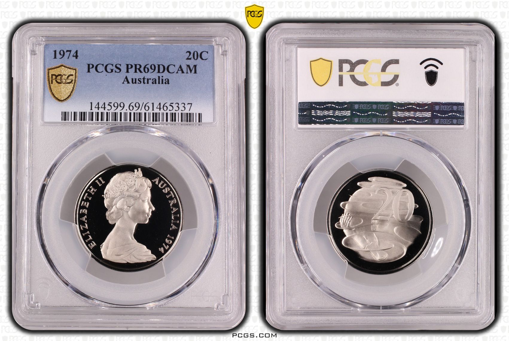 Twenty Cent, 1974, PCGS PR69DCAM