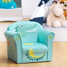 ARLIME Kids Sofa, Children Armrest Upholstered Chair with Cute Pattern, Toddler Children Wood Construction Armchair for Boys Girls, Child Fu