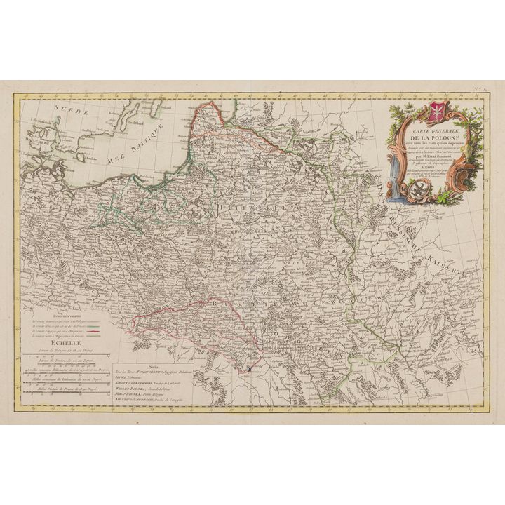 Carte Generale de la Pologne avec tous les Etats…