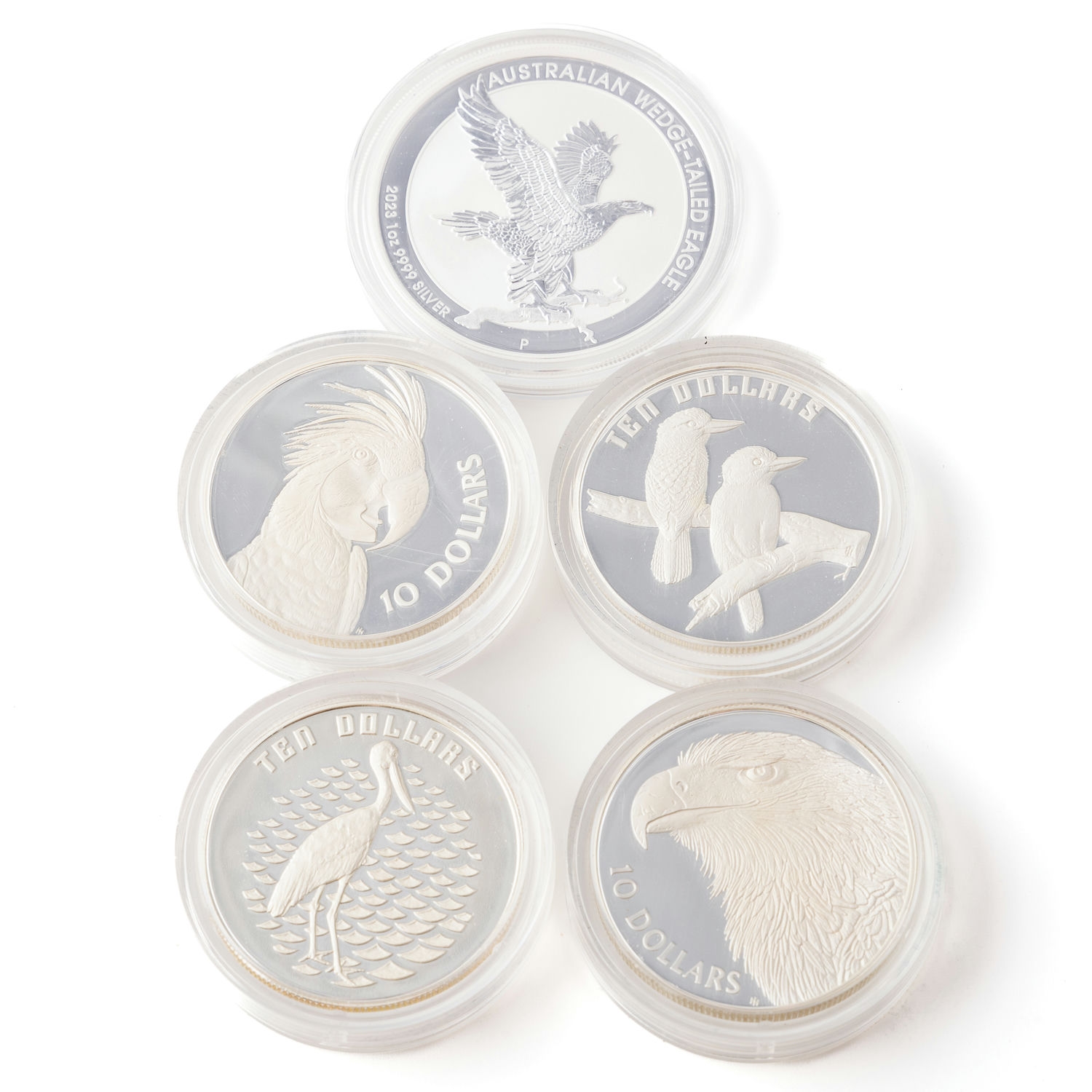336 · Elizabeth II, The Birds of Australia, One Dollar - Ten Dollars, 1989 - 2023,  FDC