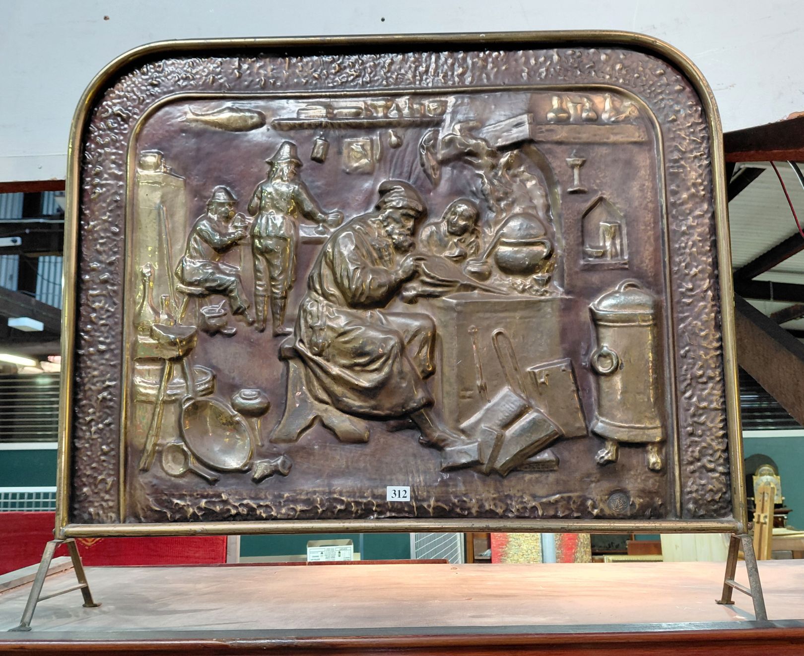 BRASS FIRESCREEN