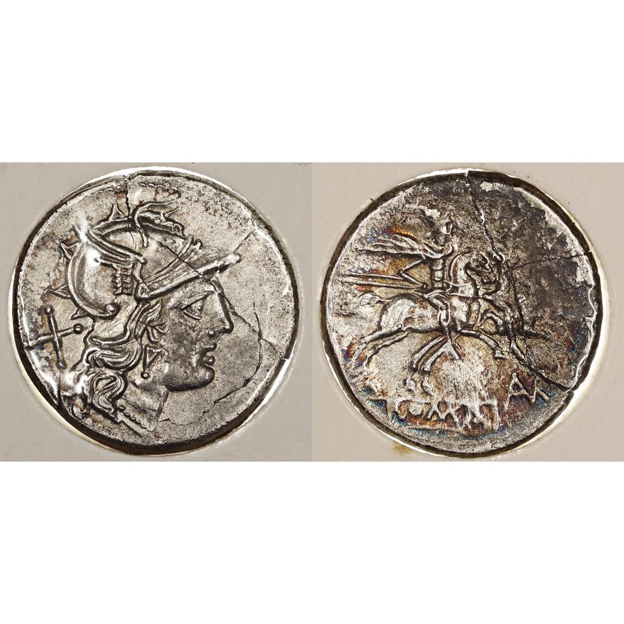 Roman Republic, L. Autronius, Silver Denarius, 189-180 BC,  nEF