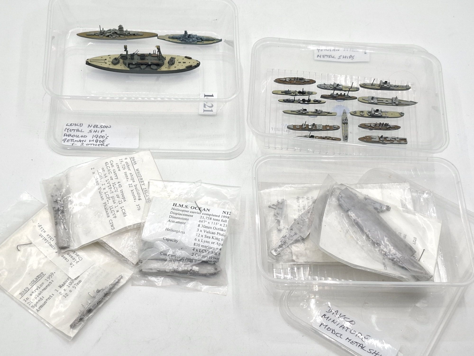 Collection Of Miniature Ship Models