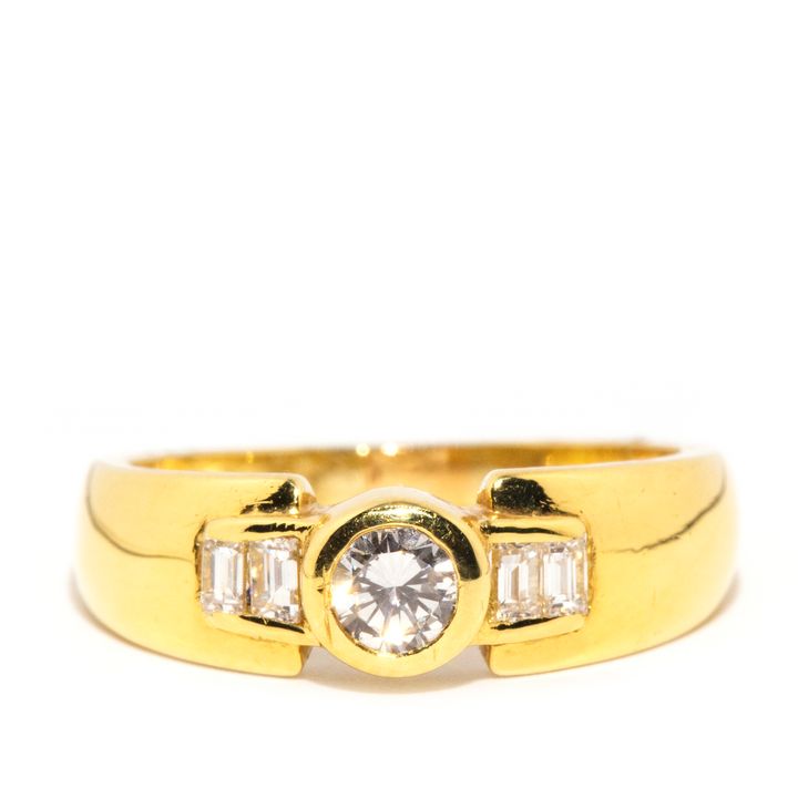 0.41 Carat Diamond Ring 18ct Gold,
