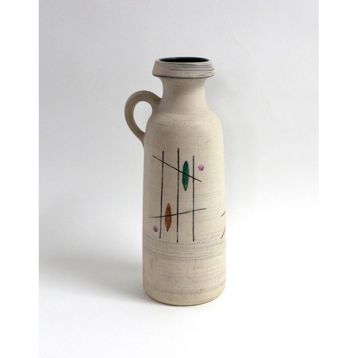 A large West German pottery handled jug