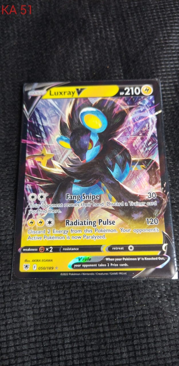 Luxray V Ultra Rare Pokemon Trading Card 2250 Aucor