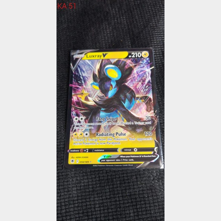 Luxray V Ultra Rare Pokemon Trading Card 2250 Aucor Luxray V Ultra Rare Pokemon Trading Card 2250 Aucor