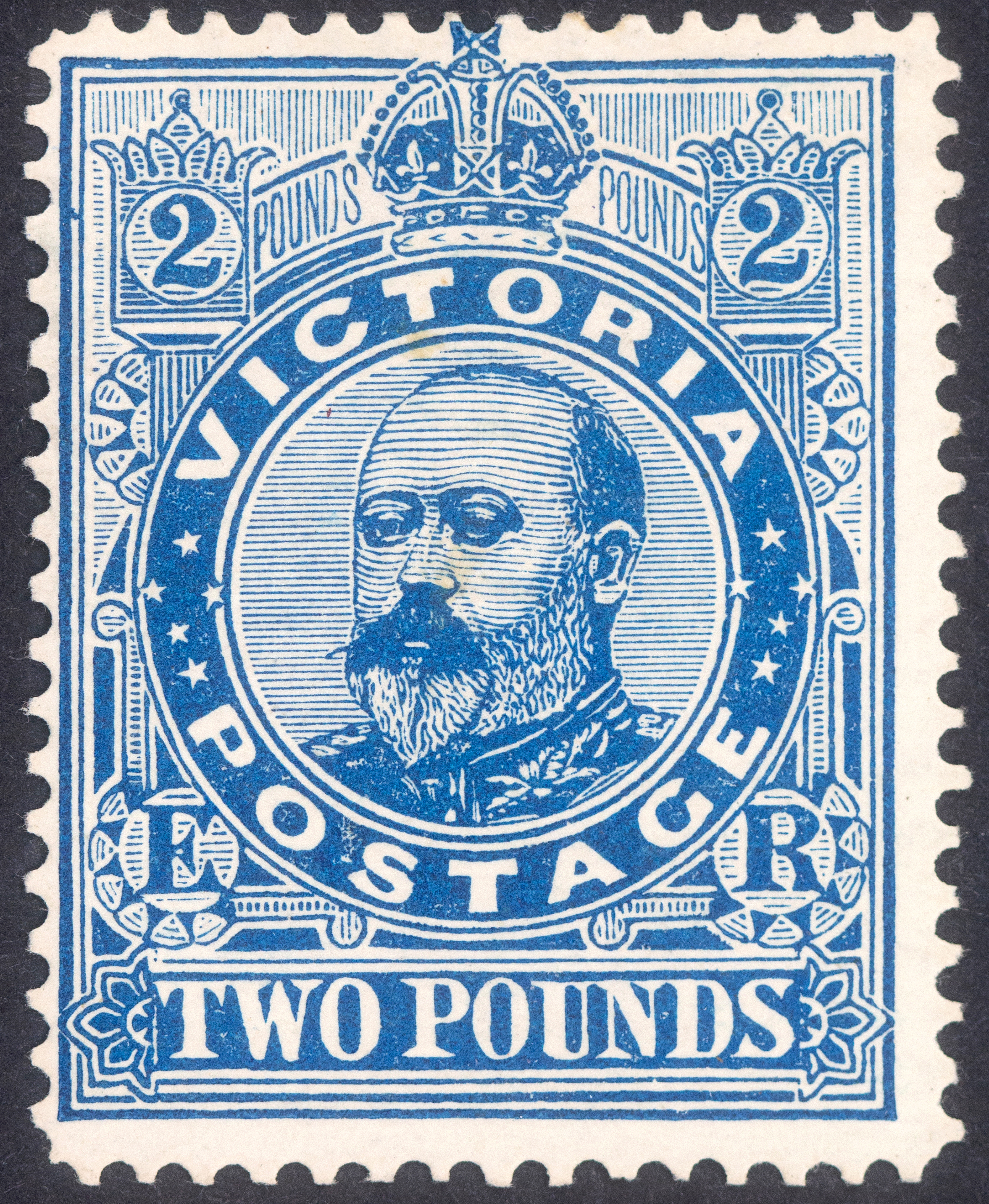 KEVII, Two Pounds, Deep Blue, 1901, MH