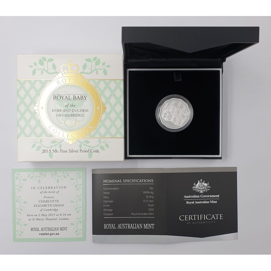 Princess Charlotte Silver Proof 50c Coin