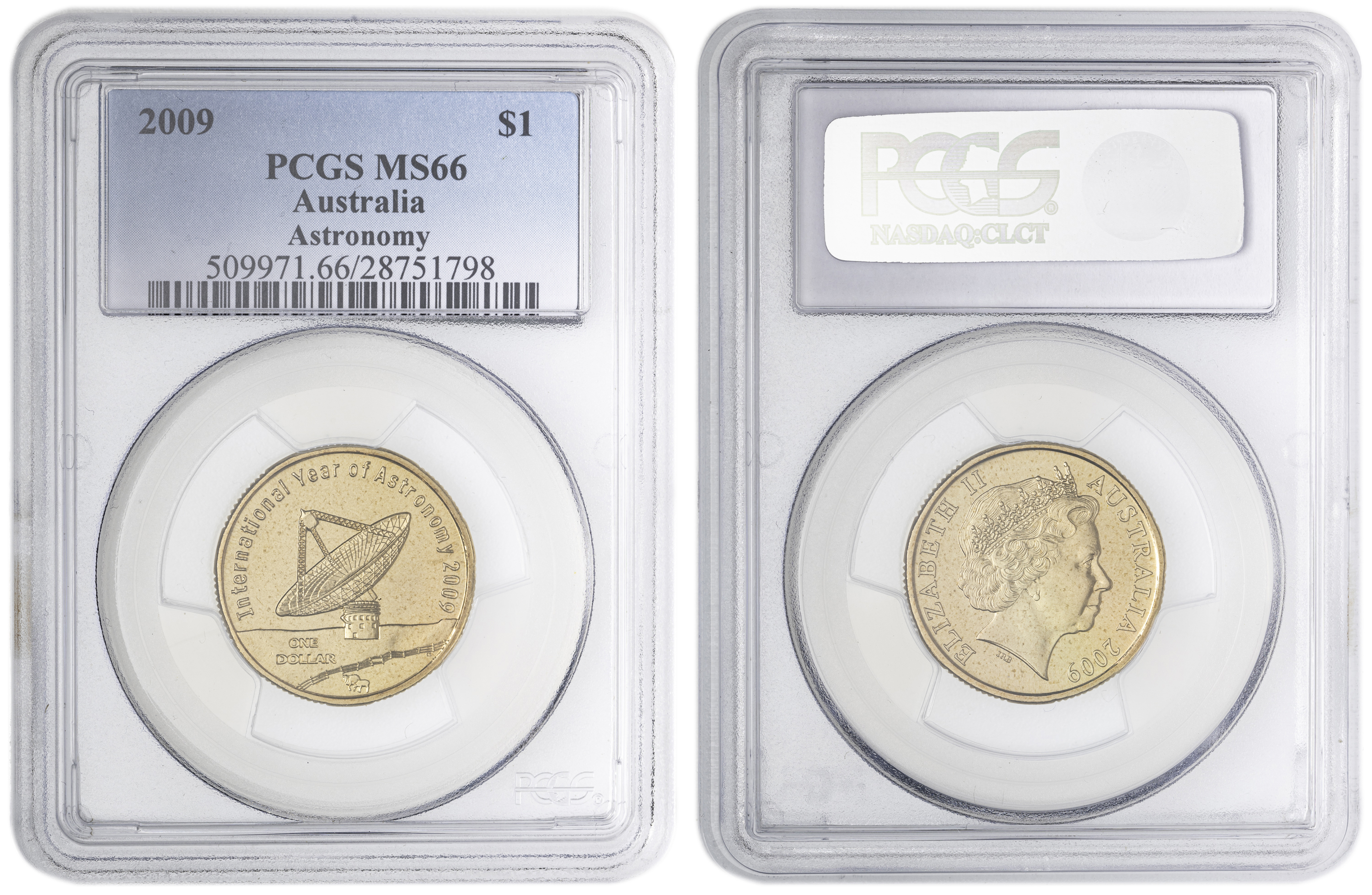 Astronomy , One Dollar, 2009, PCGS MS66
