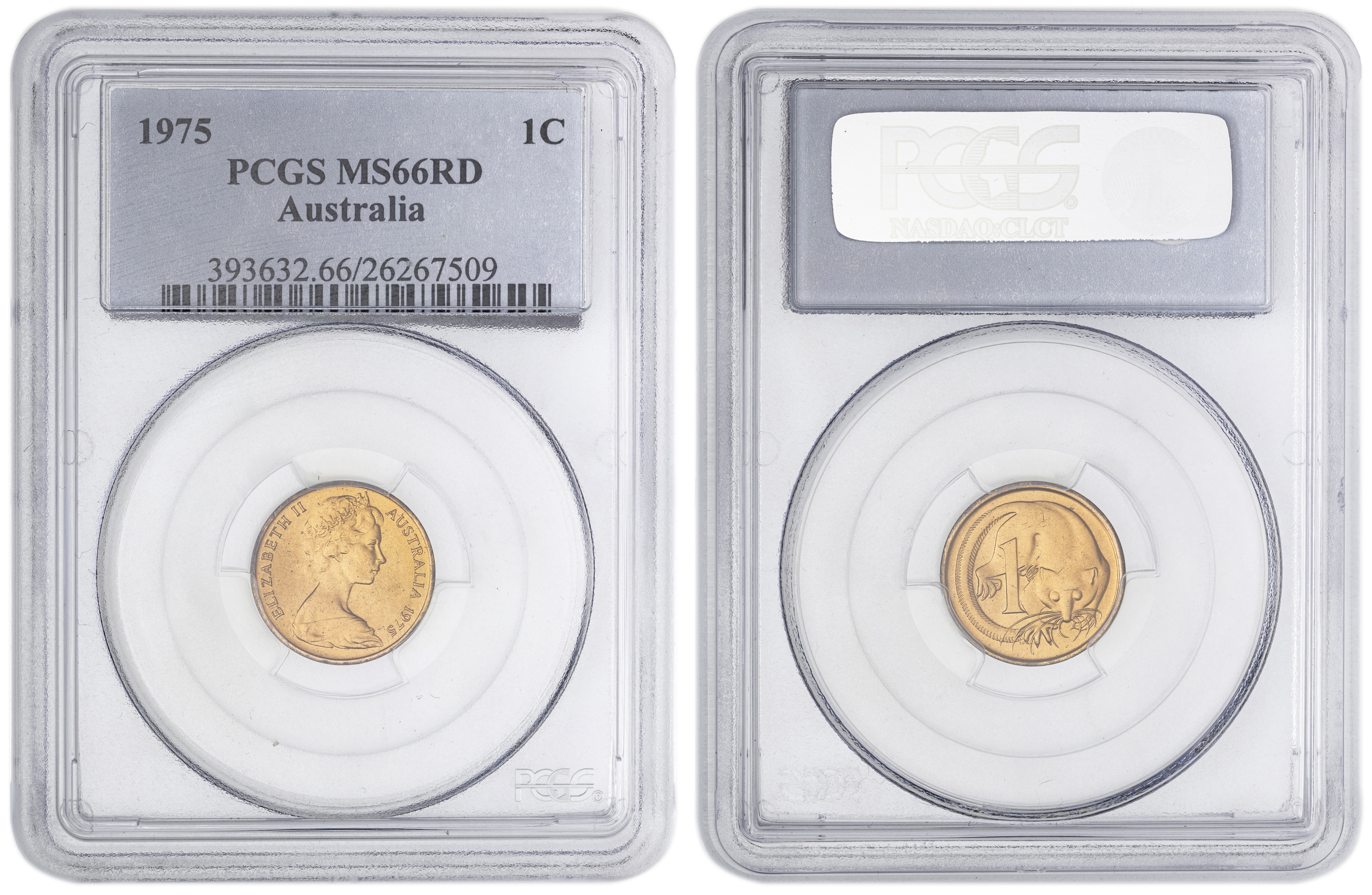 39 · One Cent, 1975, PCGS MS66RD
