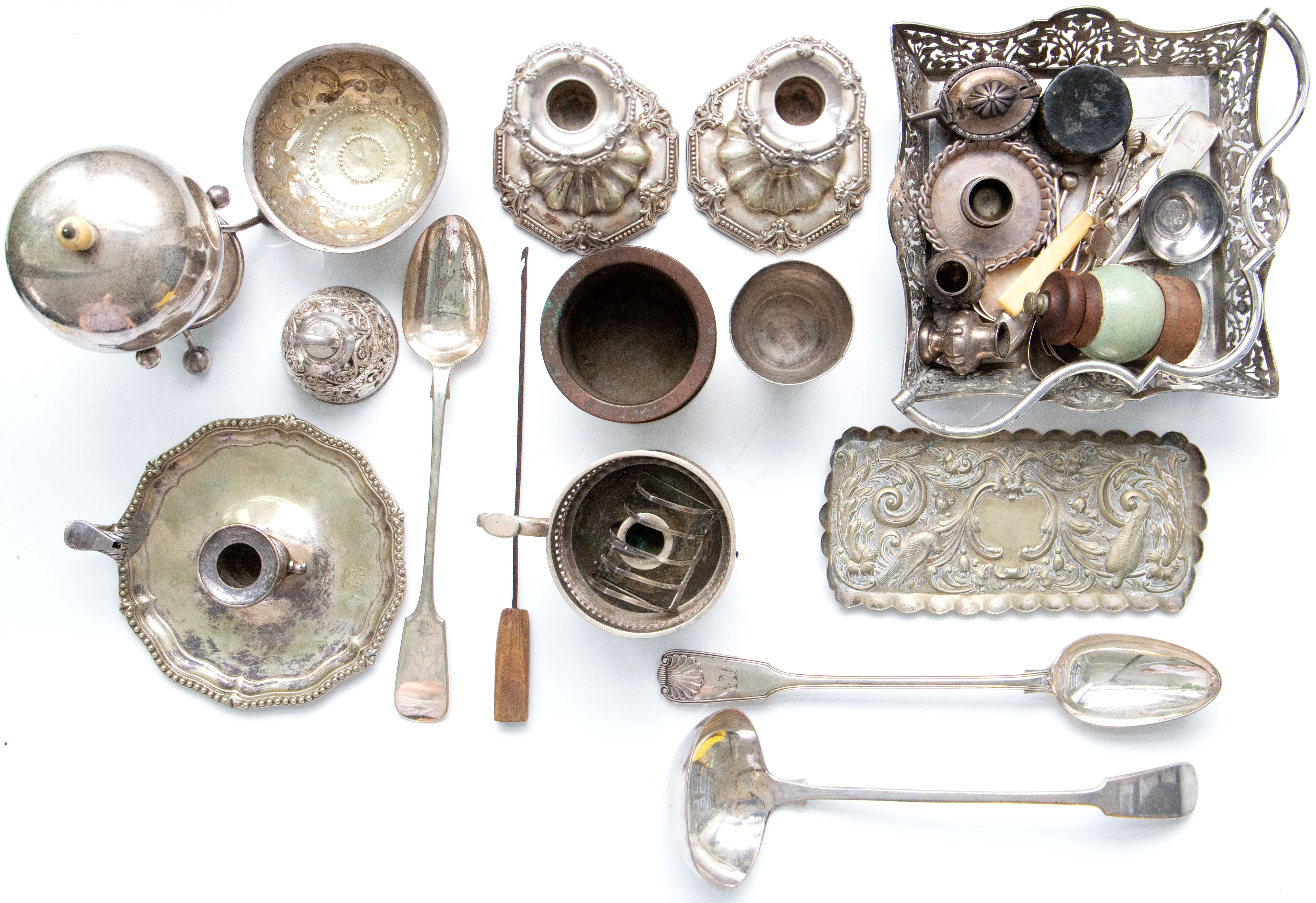 178 · Great Britain, EPNS & Silver Kitchenware, c.1900, VGC