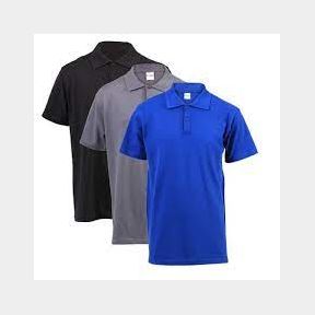 PepperST Polo Shirt - Mens - 3 Pack (Black Grey + Blue) - Black Grey + Blue - S Men-51464/1668-CE 2