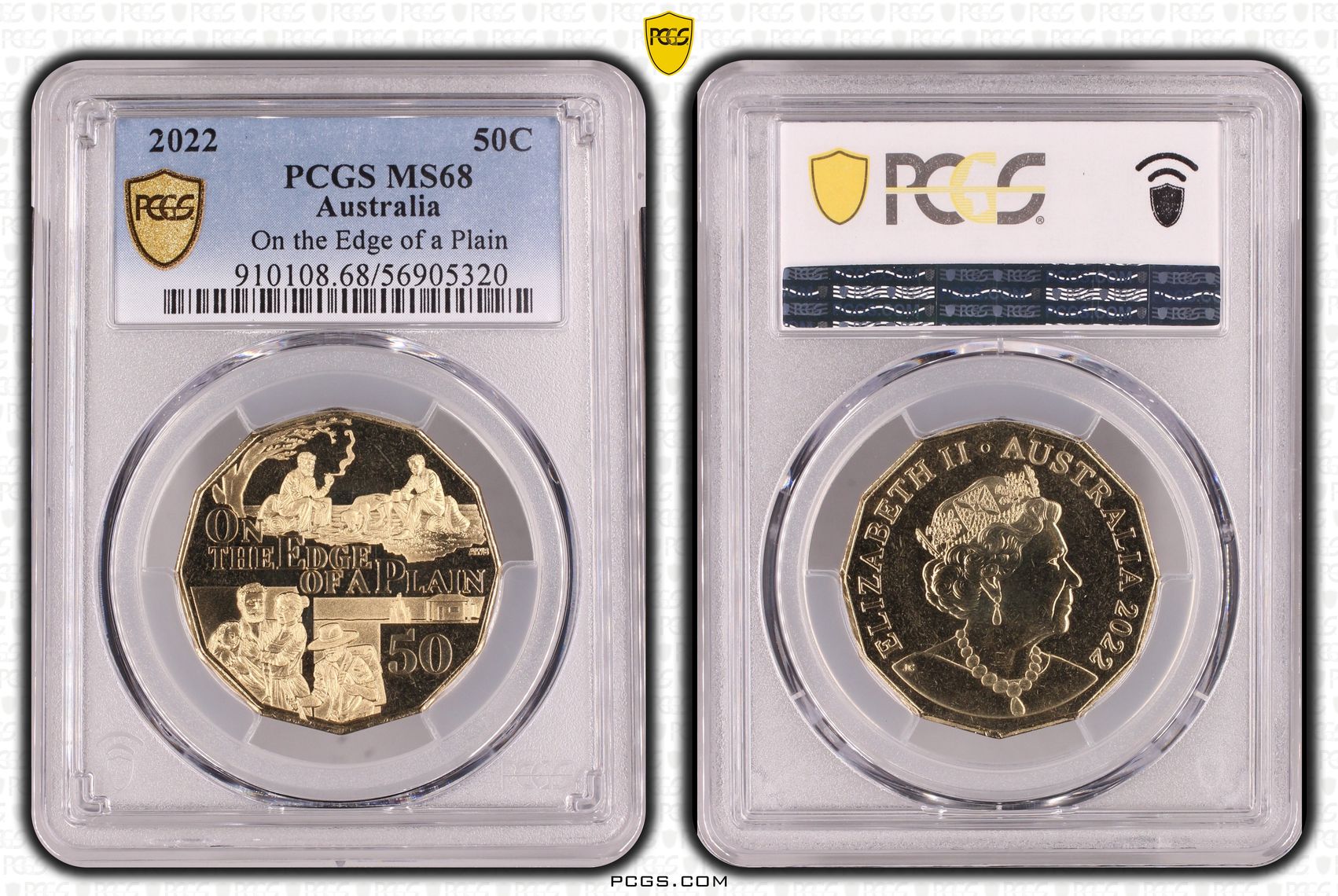 On the Edge of a Plain, POP 15/0, Fifty Cent, 2022, PCGS MS68