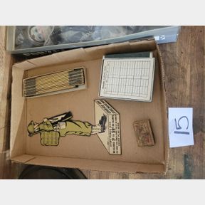 WWI Premium Punch Display, Pregnant Match Box and Other Items