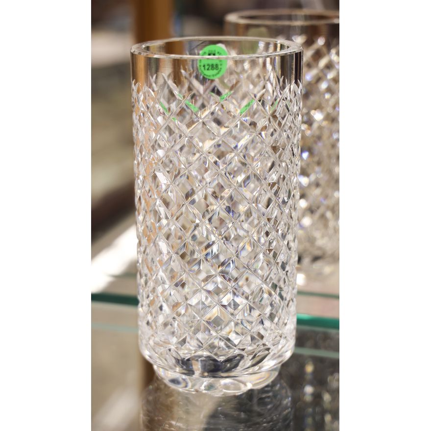 Waterford Cut Crystal Cylinder Vase 8''