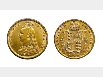 1892 VICTORIA JUBILEE HEAD GOLD HALF SOVEREIGN