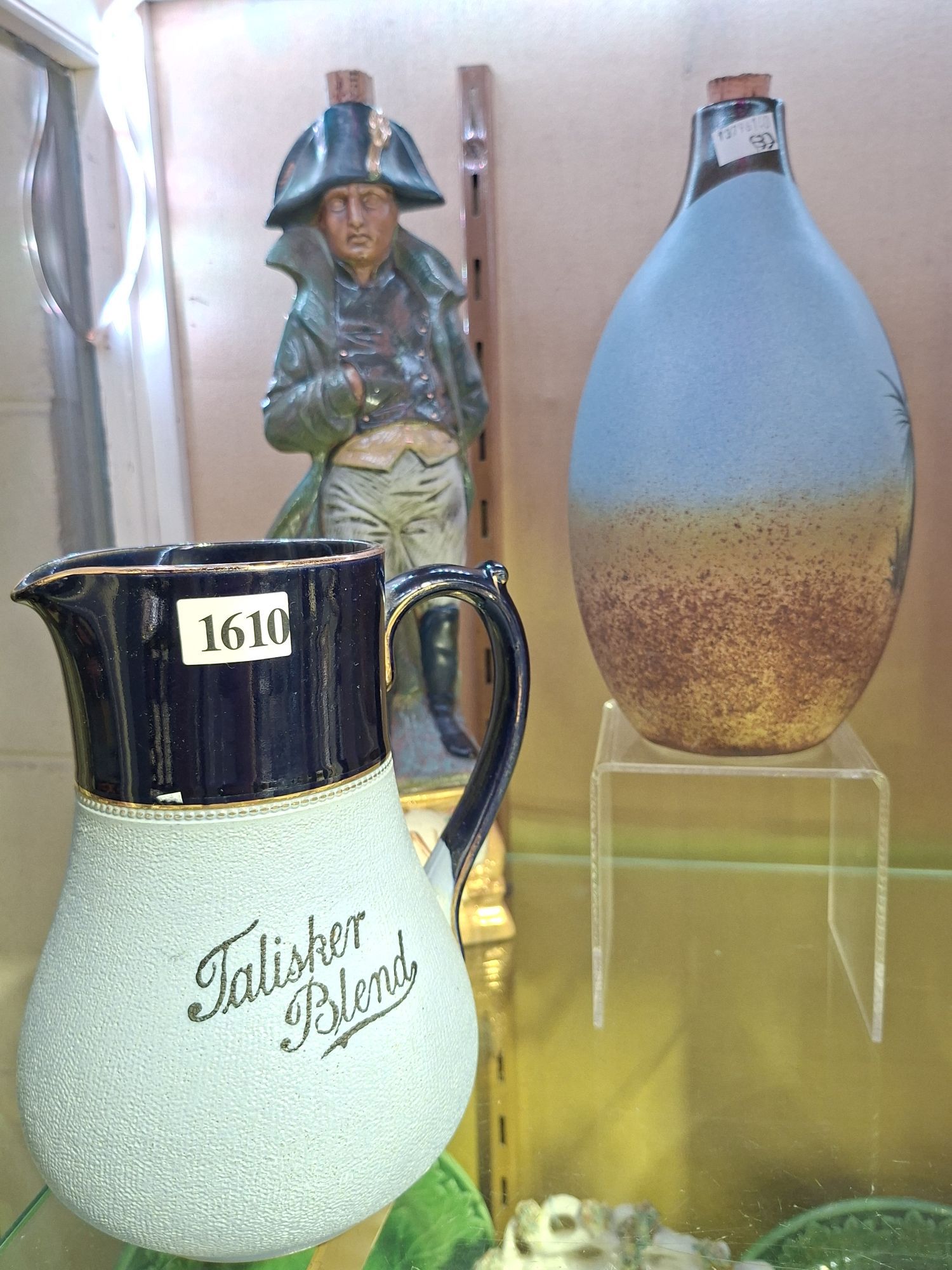 TWO DECANTERS AND JUG