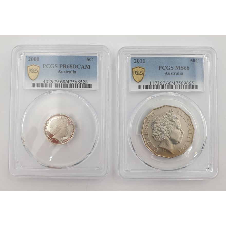 Graded Coins (x2)