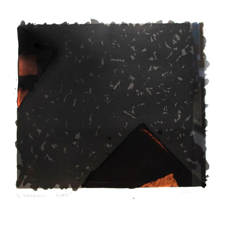 Ralph Hotere 'Bill Manhire “Aubade”'