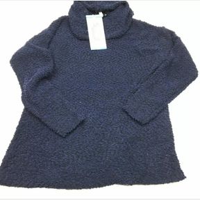 JUNIORS JESSICA SIMPSON NAVA NAVY BLUE SWEATER PEACOAT/BLACK SZ MED