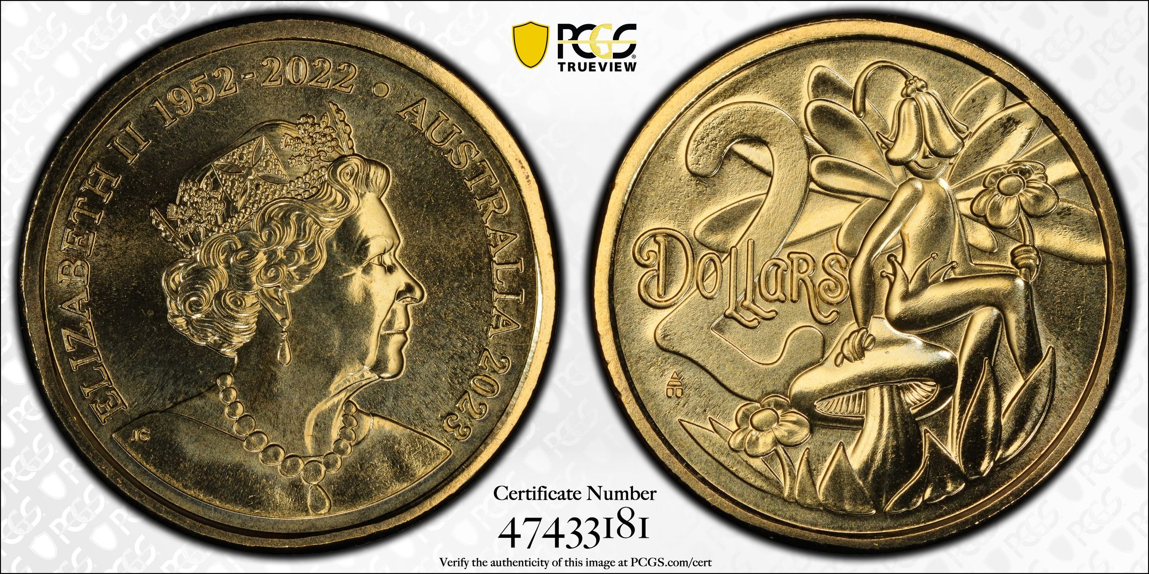 Elizabeth II, Tooth Fairy, Two Dollar, 2023, PCGS MS68