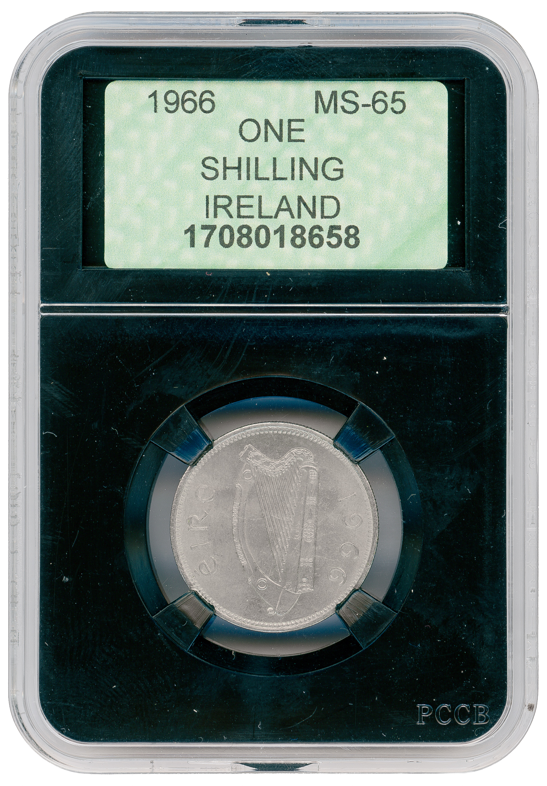 Ireland, Shilling, 1966, MS65