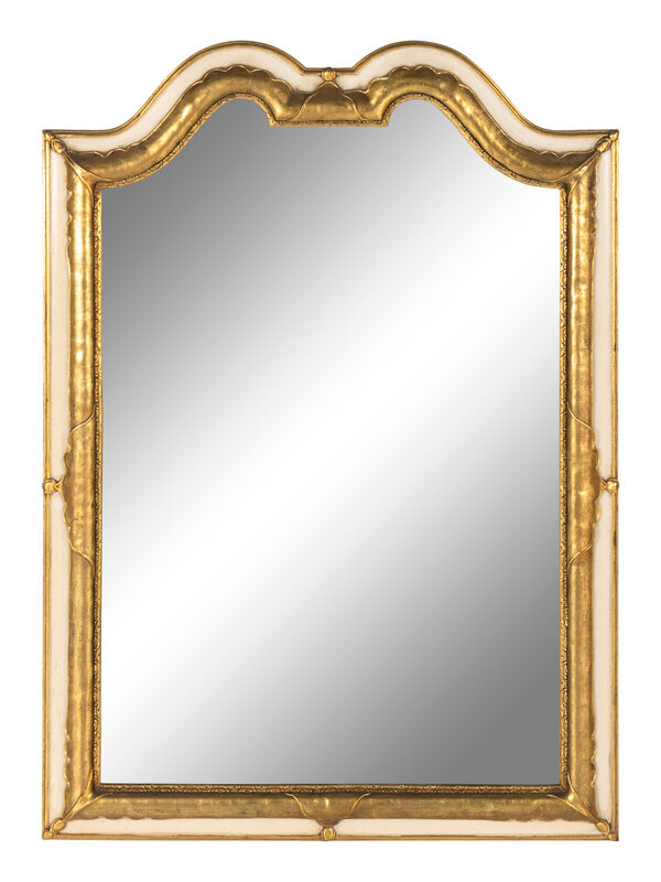 A Continental Style Parcel Gilt Mirror