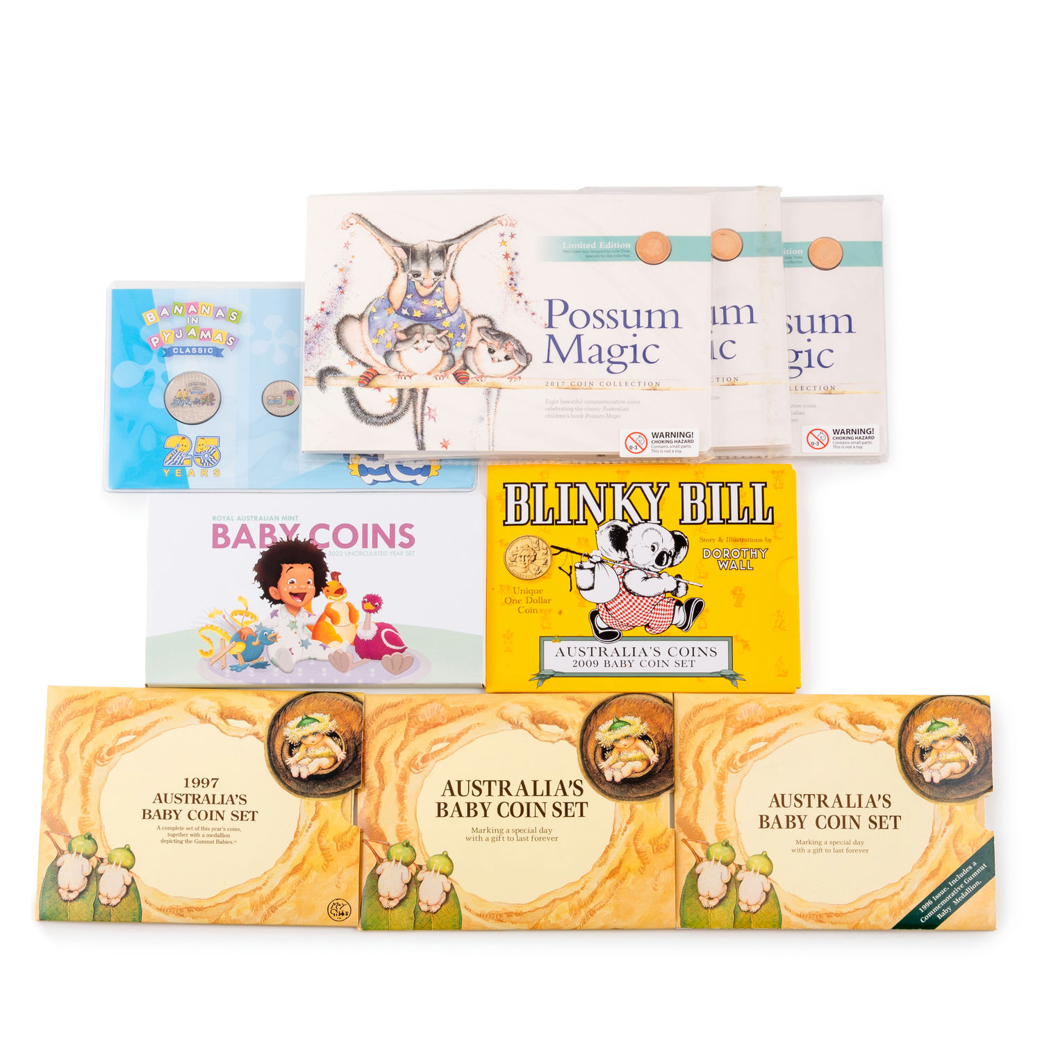 Baby Coin Sets, Accumulation, 1994 - 2022, UNC