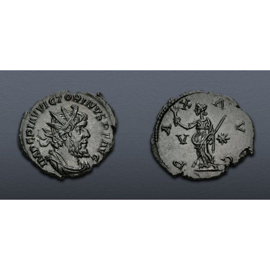 Victorinus Victorinus. Romano-Gallic Emperor, AD 269-271. Antoninianus (21mm, 3.89 ...
